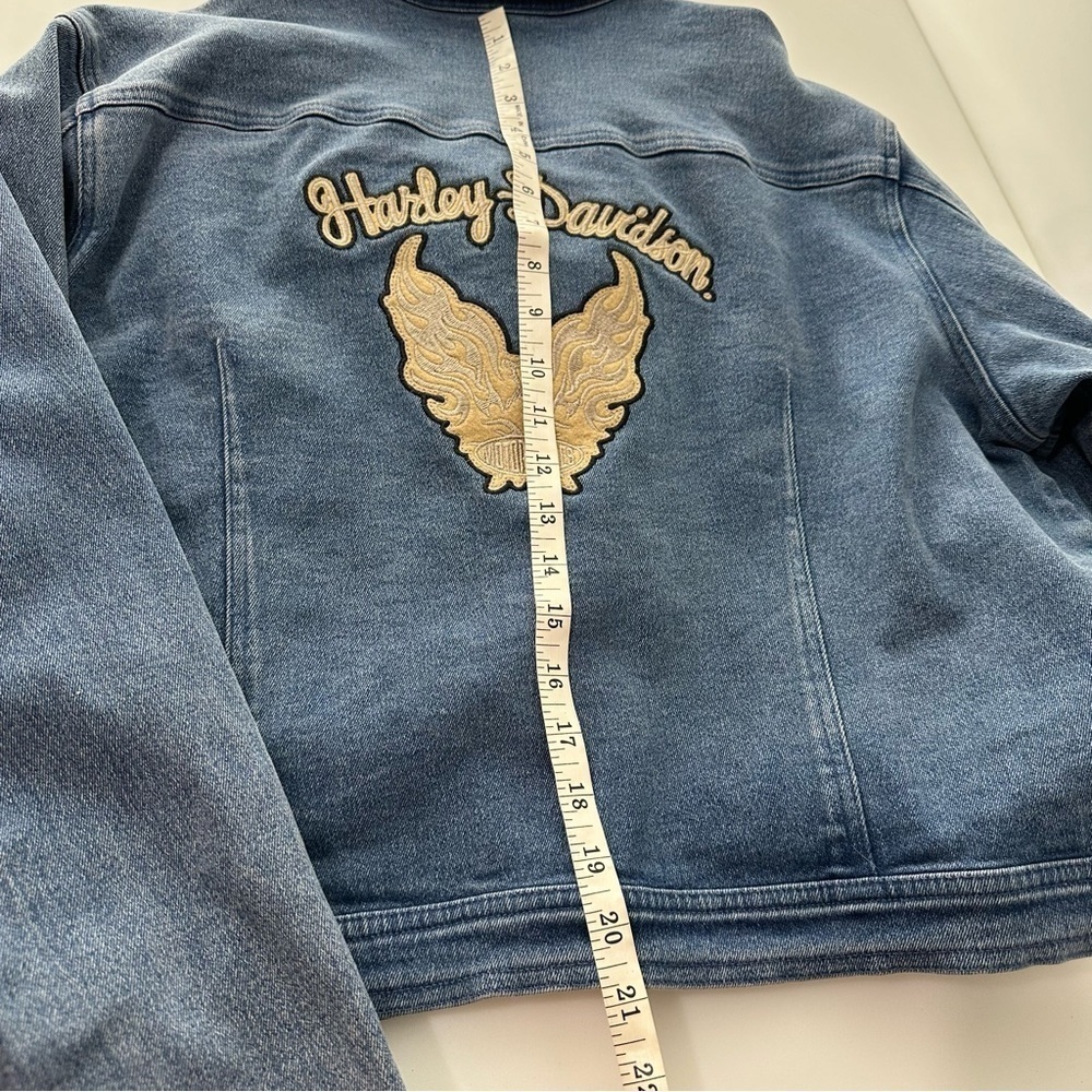 Harley Davidson Women’s Denim Jacket XL - Picture 6 of 7